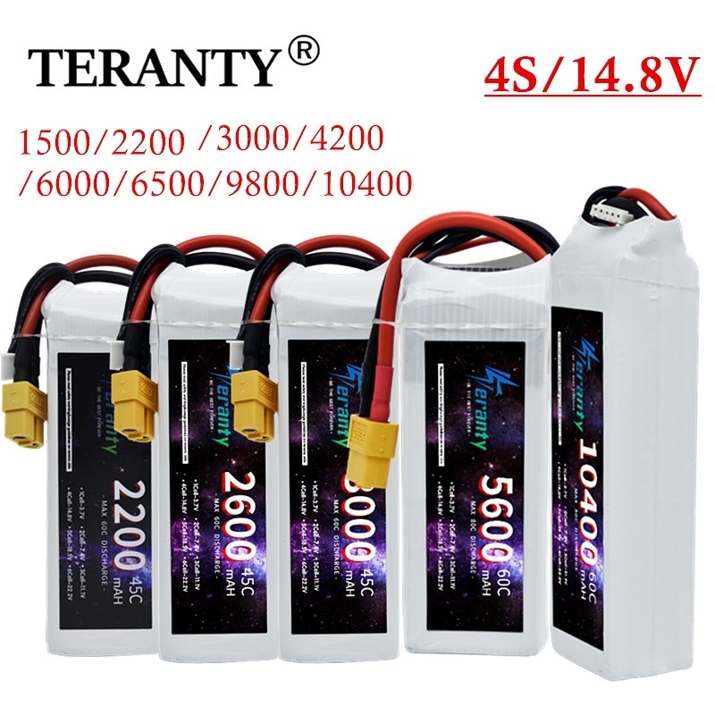 4S Lipo Battery 14.8V 6000Mah - Batería LiPo RC de 14.8V 4S
