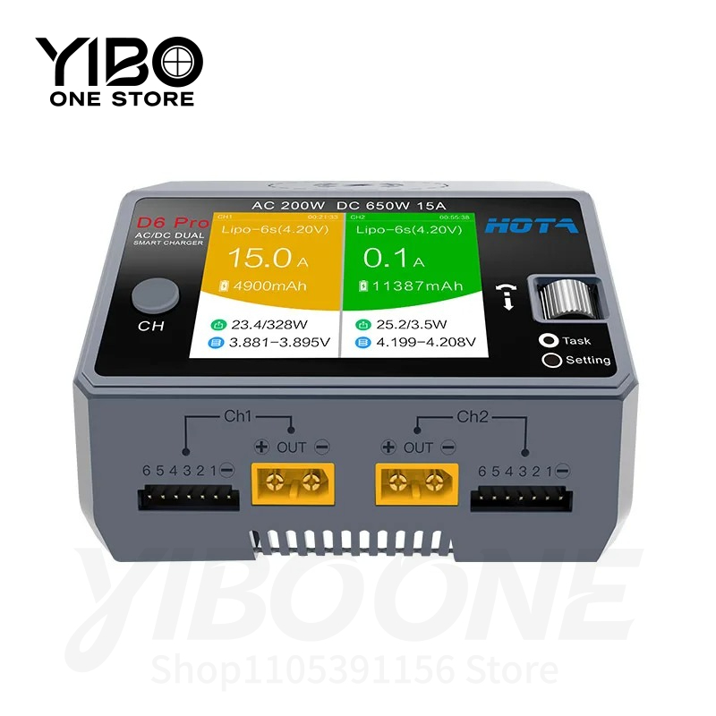 Hota D6 Pro Dual Lipo Charger - Cargador/Descargador de Baterías Inteligente D6 Pro