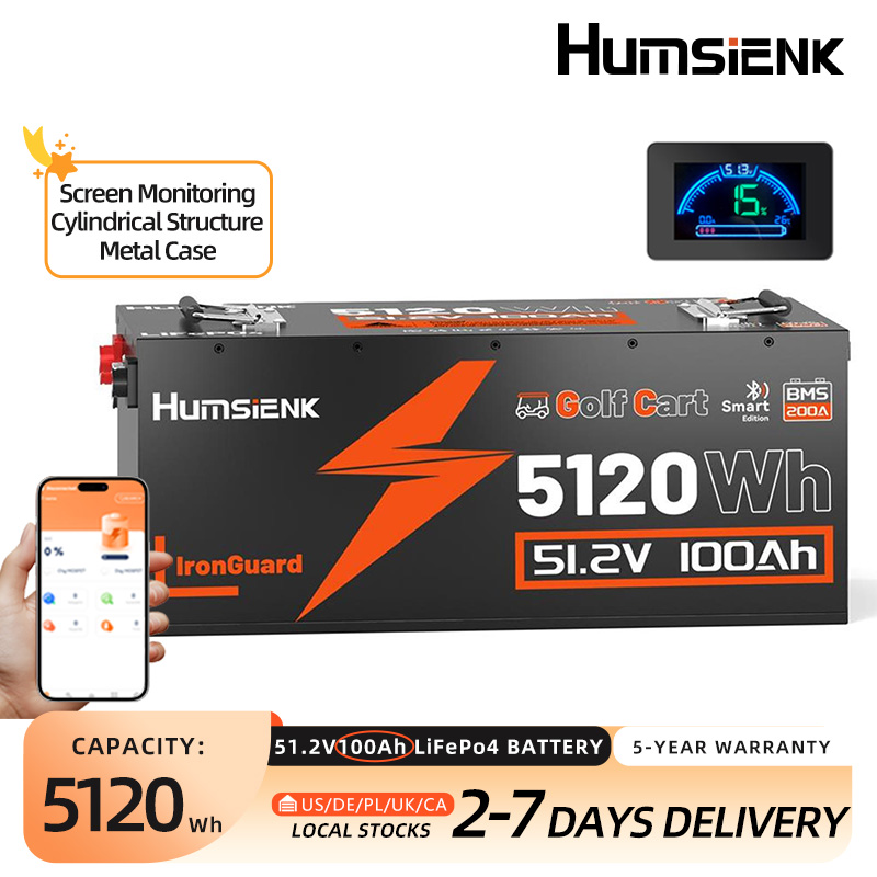 Lifepo4 12V 100Ah Bms Bluetooth - Batería Humsienk LiFePO4 48V 100Ah Especializada
