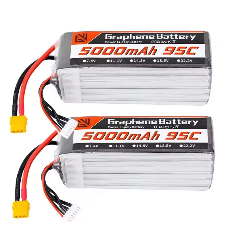 6S Lipo Battery 22.2V 5000Mah - Batería Lipo 6S 5000mAh XT60 XT90