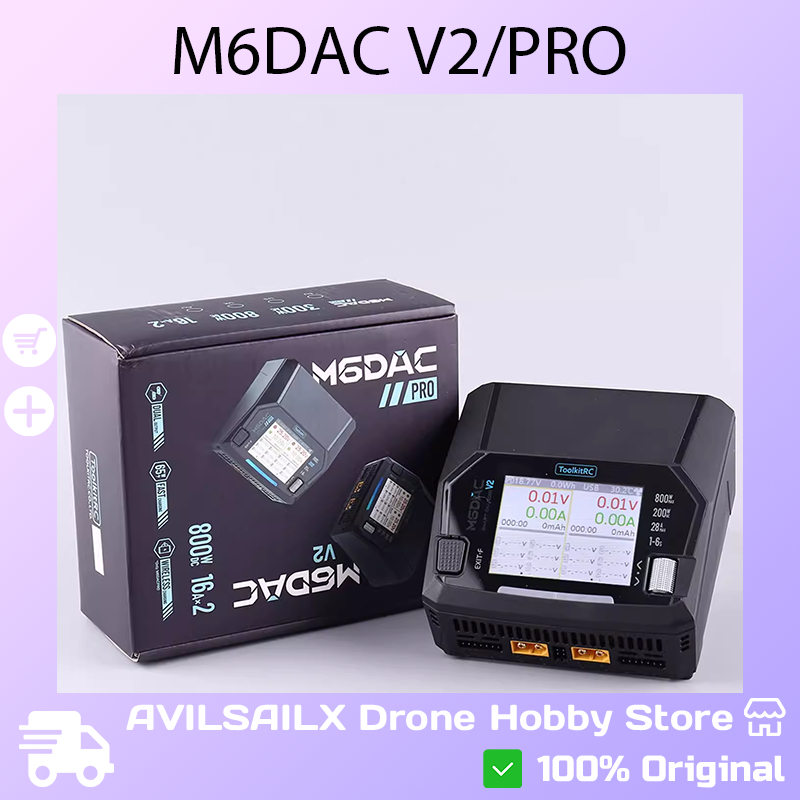 Toolkitrc M6Dac Smart Charger - Cargador Inteligente de Doble Canal ToolkitRC