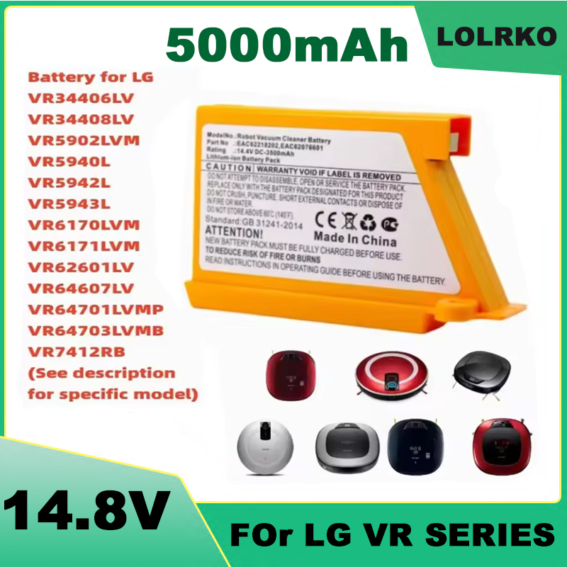 4S Lipo Battery 14.8V 6000Mah - Batería de Repuesto de 5000mAh para