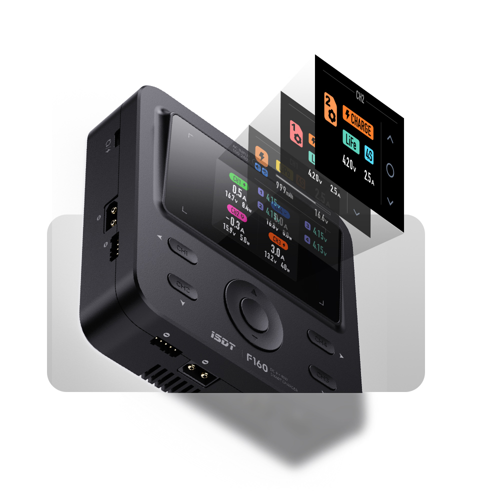 Toolkitrc M6Dac Smart Charger - Cargador Inteligente ISDT F160 de 4