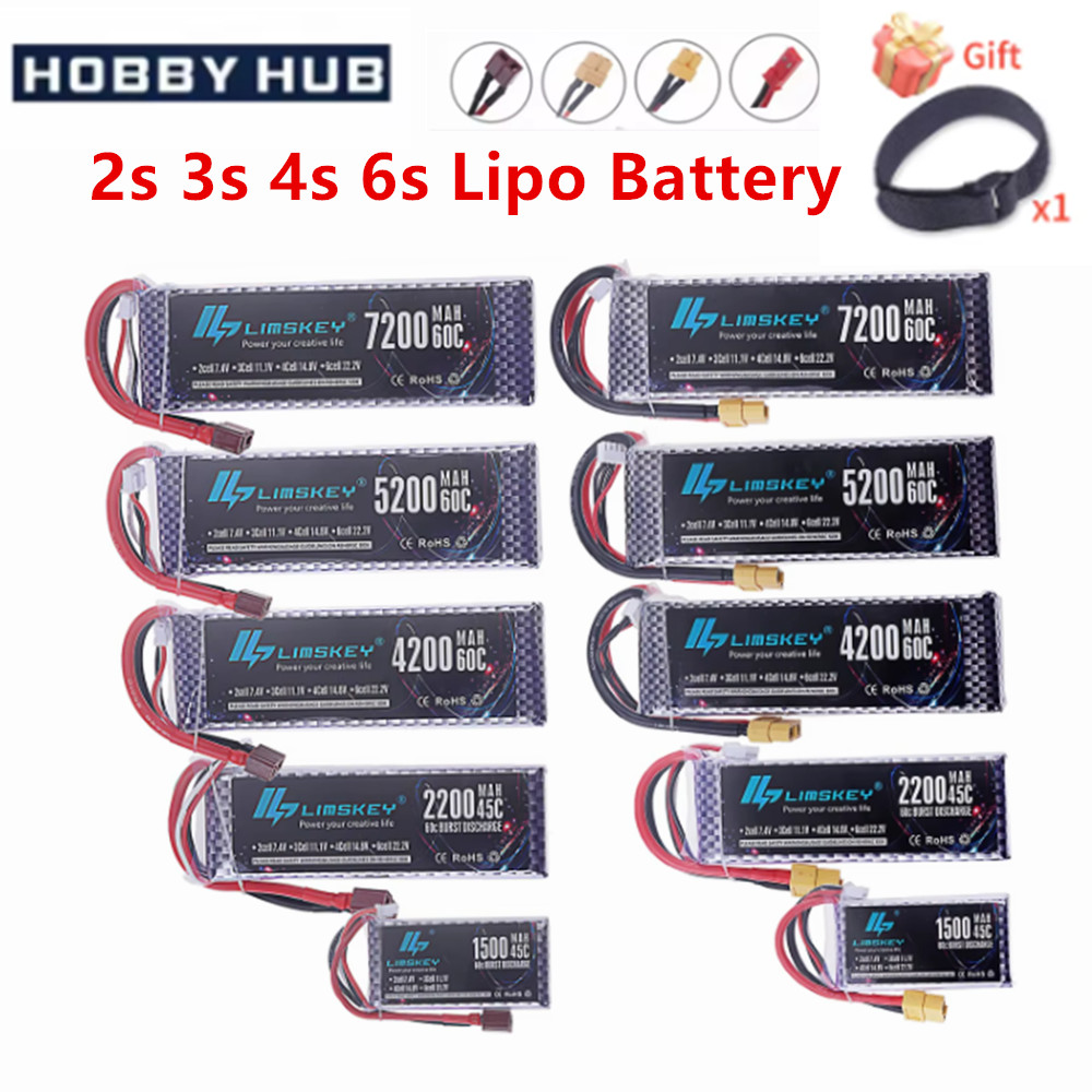 Batería Lipo 2S 3S 4S 6S 7,4 V - 4S Lipo Battery 14.8V 6000Mah reseña y precio