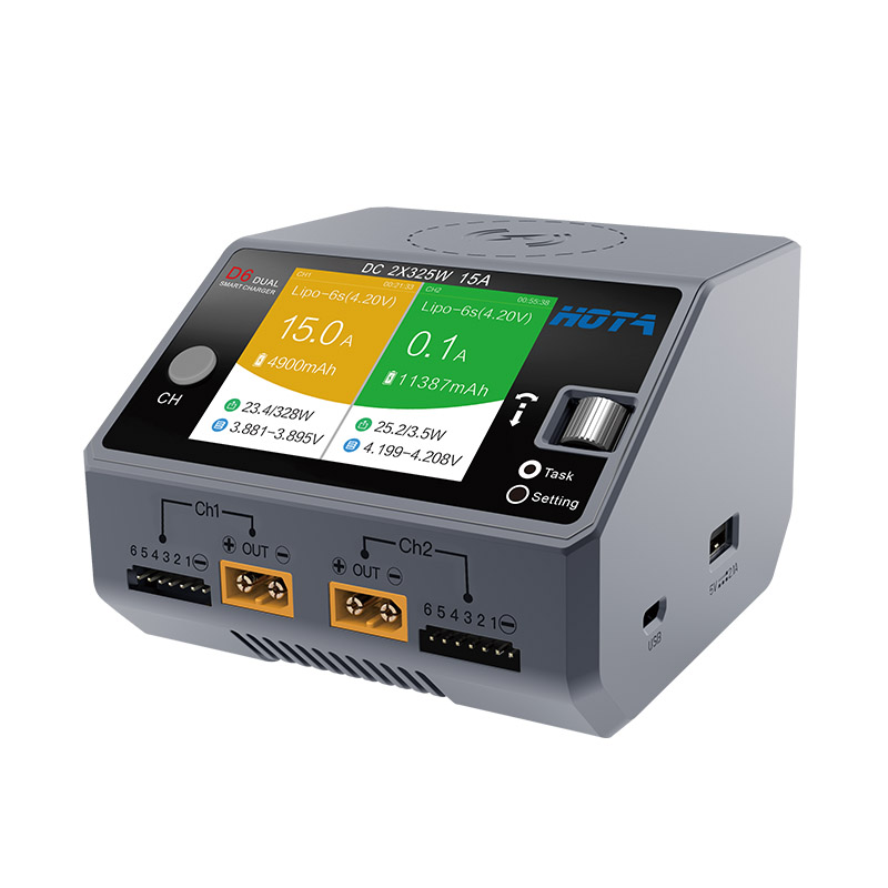 HOTA D6 Pro AC 200W / DC 650W  - Hota D6 Pro Dual Lipo Charger reseña y precio