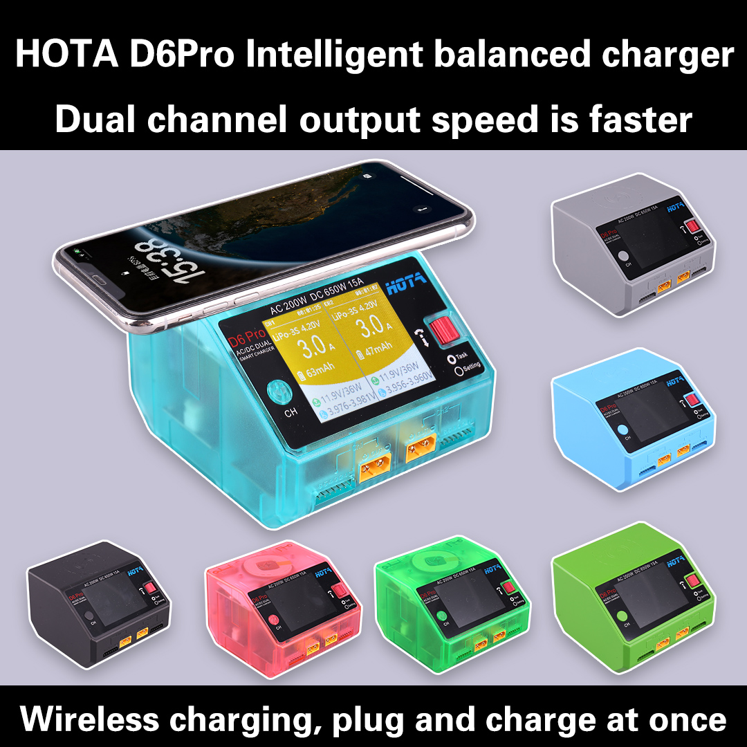Cargador de Baterías HOTA D6 P - Hota D6 Pro Dual Lipo Charger reseña y precio