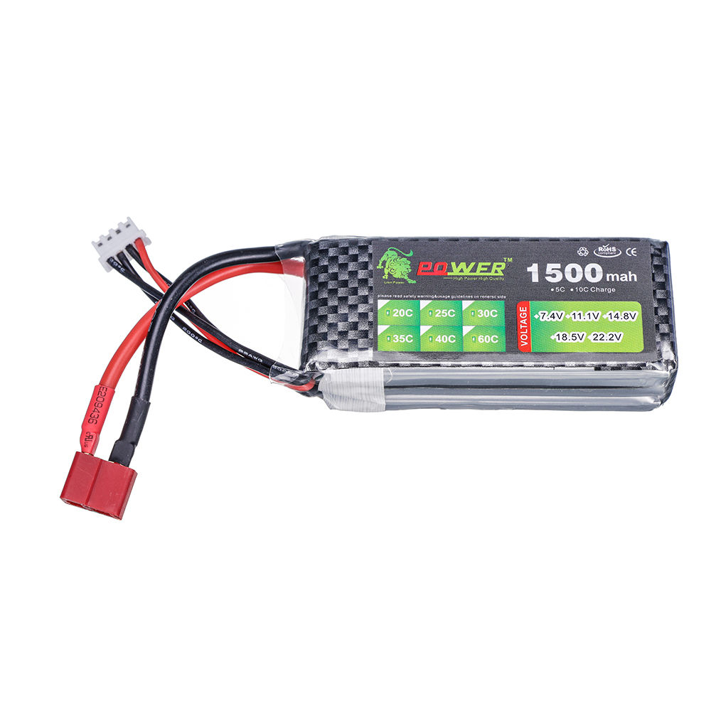 Batería Lipo 2S 3S 4S 1500mah  - 4S Lipo Battery 14.8V 6000Mah reseña y precio