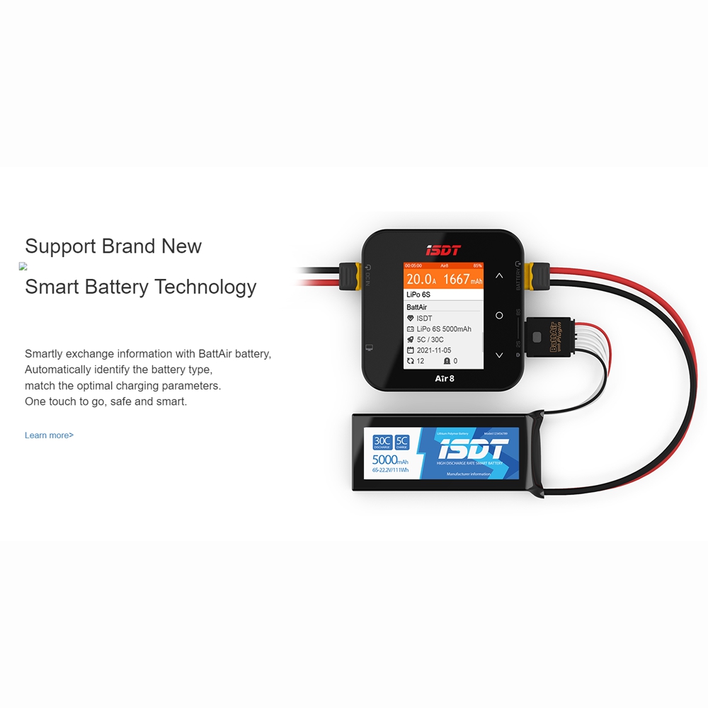 Nuevo ISDT Air8 Lipo cargador  - Isdt Air8 8S Lipo Charger reseña y precio