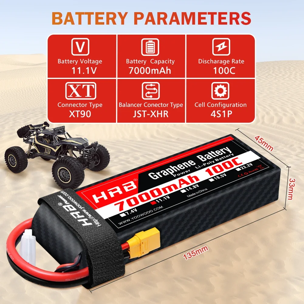 Batería de grafeno 2S 3S 4S 6S - 6S Lipo Battery 22.2V 5000Mah reseña y precio