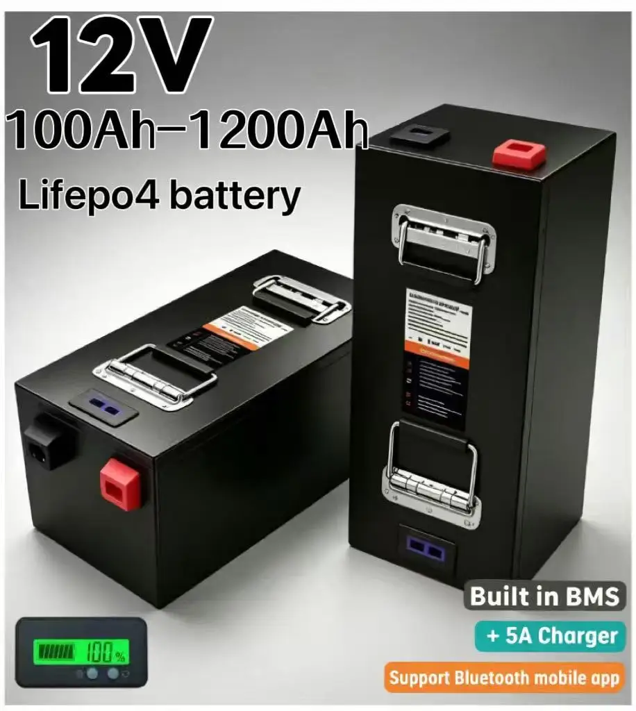 Batería de litio LiFePO4 12V d - Lifepo4 12V 100Ah Bms Bluetooth reseña y precio