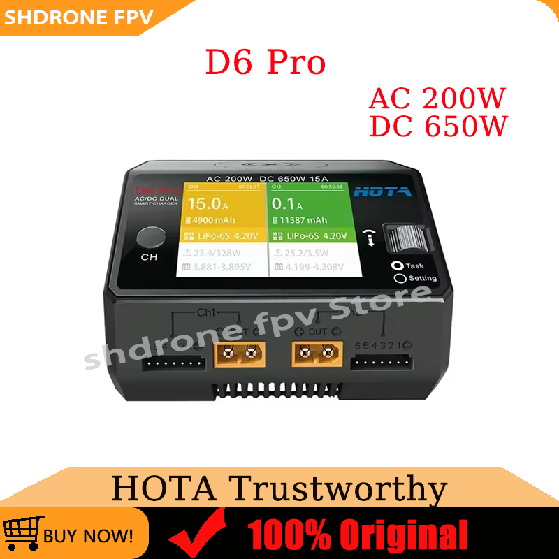 Original HOTA D6 Pro AC 200W D - Hota D6 Pro Dual Lipo Charger reseña y precio