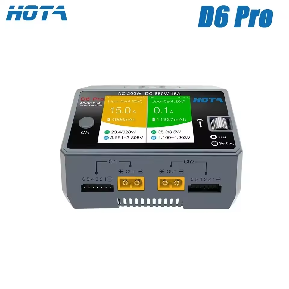 Original HOTA D6 Pro AC 200W D - Hota D6 Pro Dual Lipo Charger reseña y precio