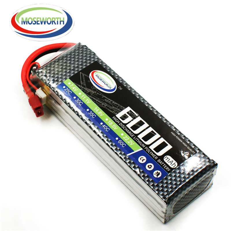 4S 14,8 V 6000mAh RC juguete L - 4S Lipo Battery 14.8V 6000Mah reseña y precio