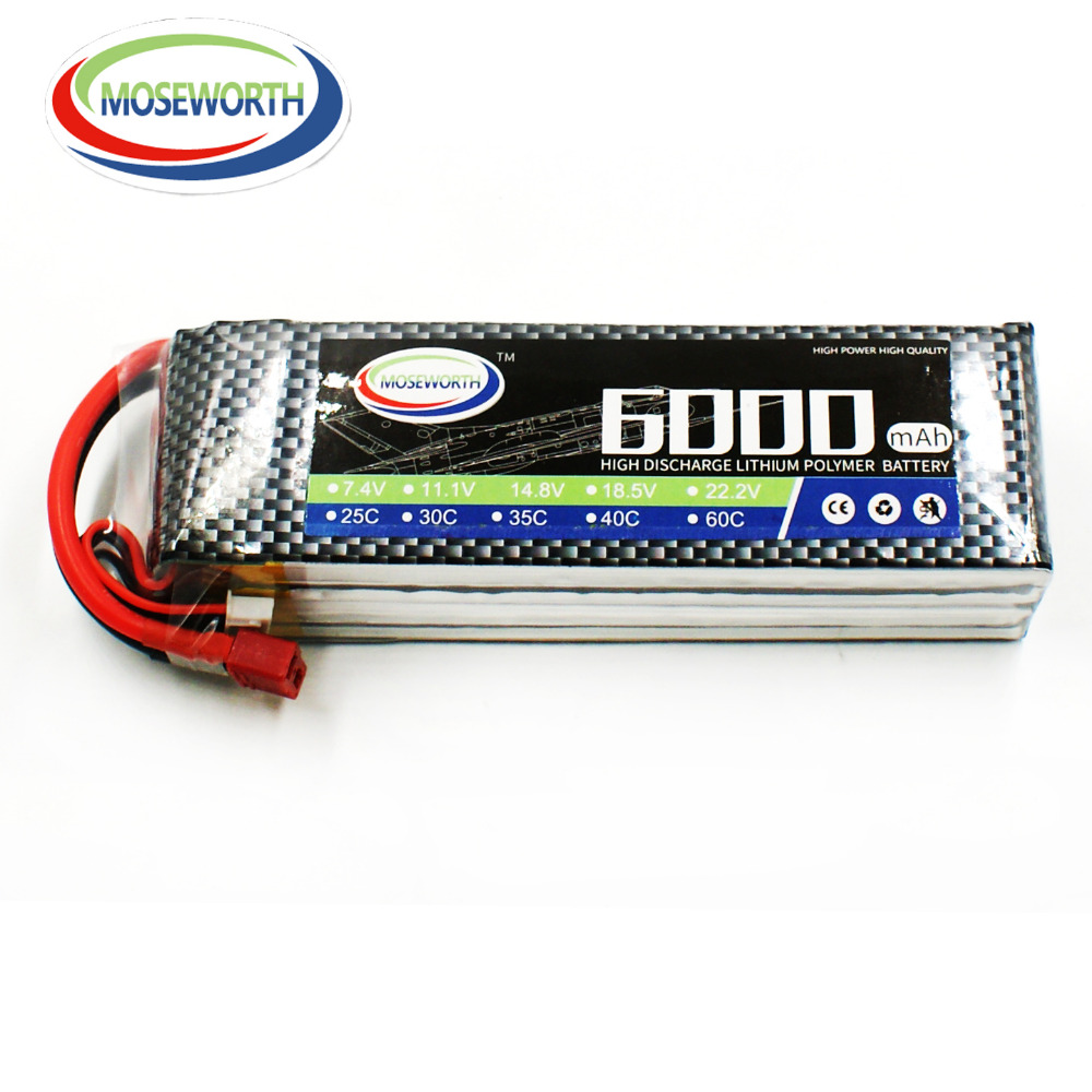 4S 14,8 V 6000mAh RC juguete L - 4S Lipo Battery 14.8V 6000Mah reseña y precio