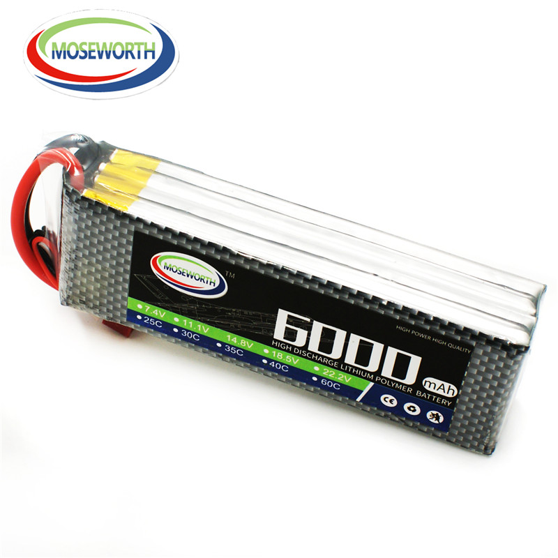 4S 14,8 V 6000mAh RC juguete L - 4S Lipo Battery 14.8V 6000Mah reseña y precio