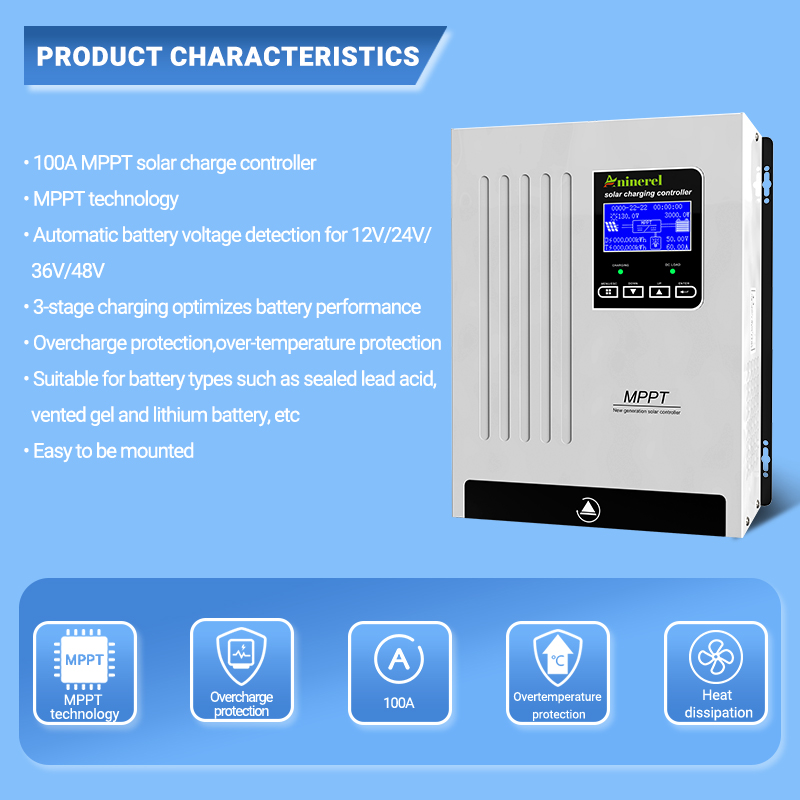 Controlador de Carga Solar Ani - Lifepo4 12V 100Ah Bms Bluetooth reseña y precio