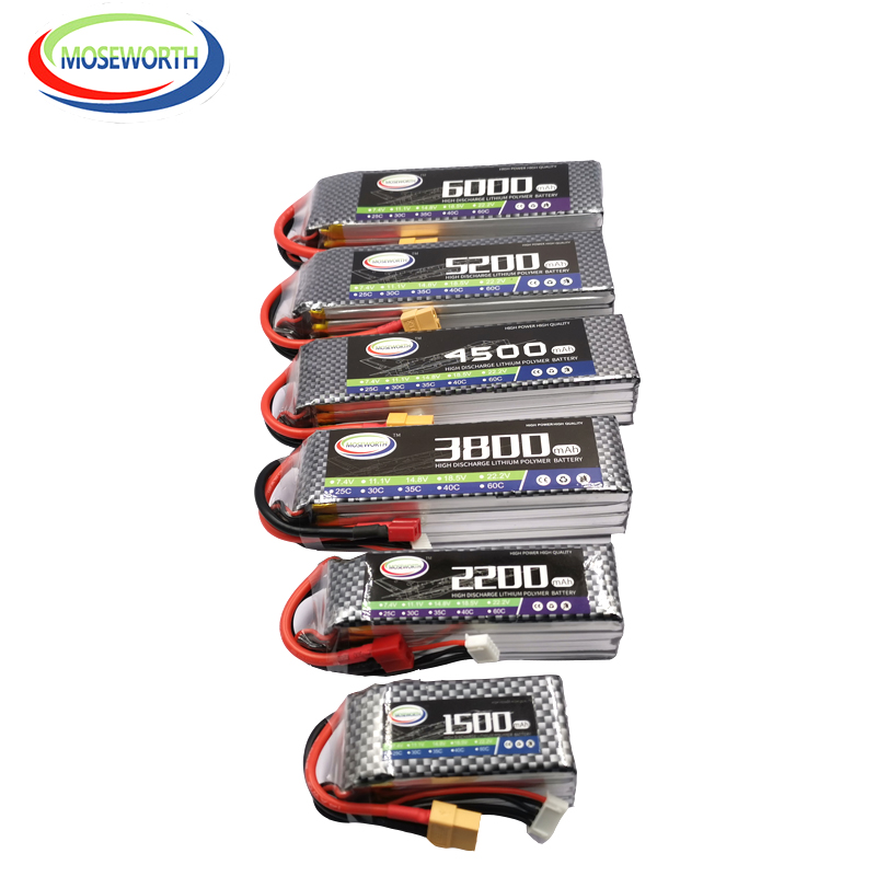 2S 3S 4S 6S RC LiPo batería 7, - 4S Lipo Battery 14.8V 6000Mah reseña y precio
