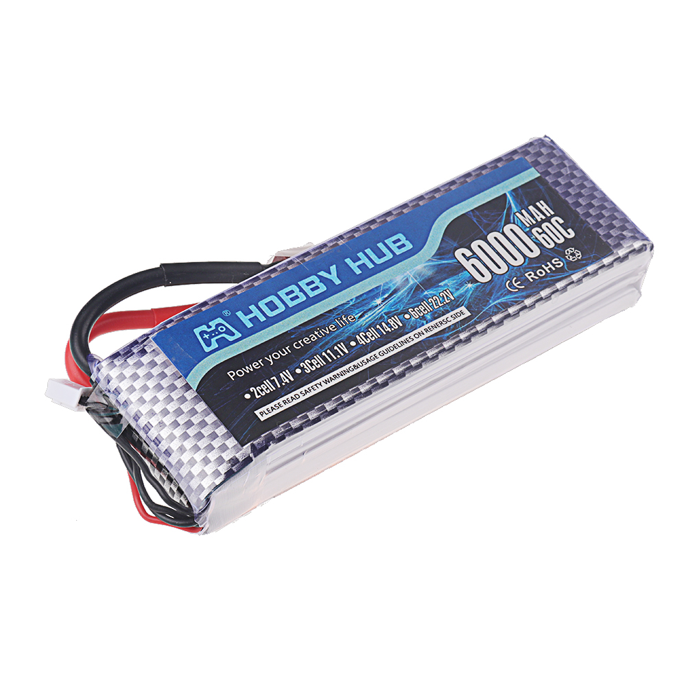 Batería Lipo de 6000 mAh y 14, - 4S Lipo Battery 14.8V 6000Mah reseña y precio