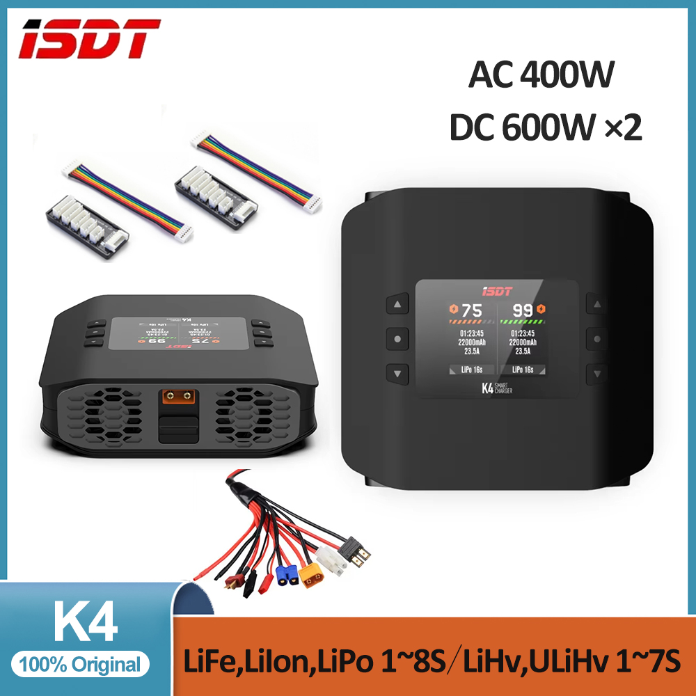 Cargador inteligente de baterí - Isdt K4 Dual Lipo Charger reseña y precio