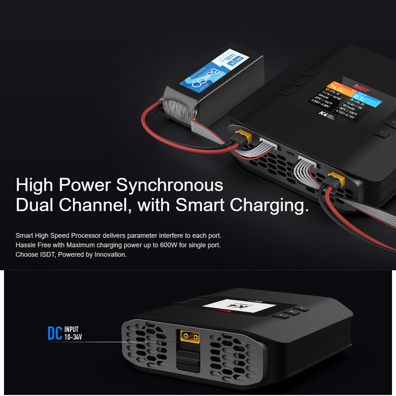 Cargador inteligente de baterí - Isdt K4 Dual Lipo Charger reseña y precio