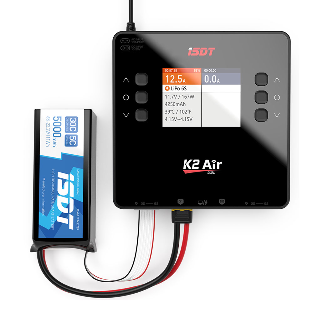 ISDT Lipo cargador de equilibr - Isdt K4 Dual Lipo Charger reseña y precio